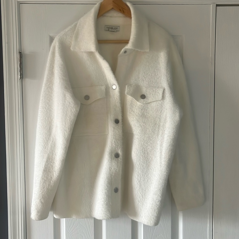 Rachel Zoe faux fur shacket size 1X